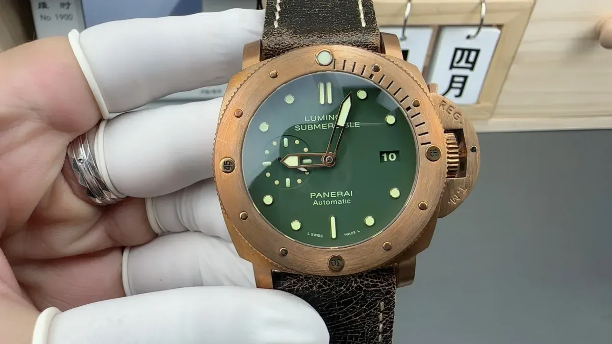 Panerai Alternative Bronze Automatic Watch in Brown