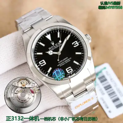 Rolex Alternative Explorer Steel Watch in Silver
