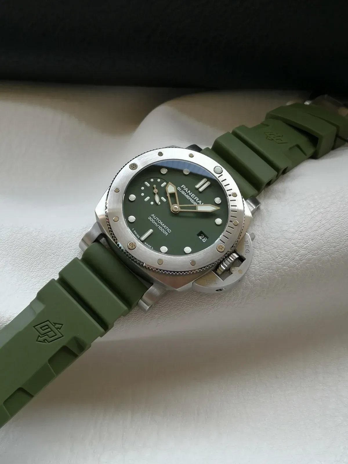 Panerai Alternative Submersible Watch in Green