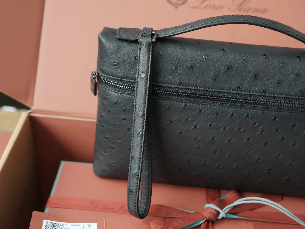 Loro Piana Alternative Extra Pouch Clutch in 