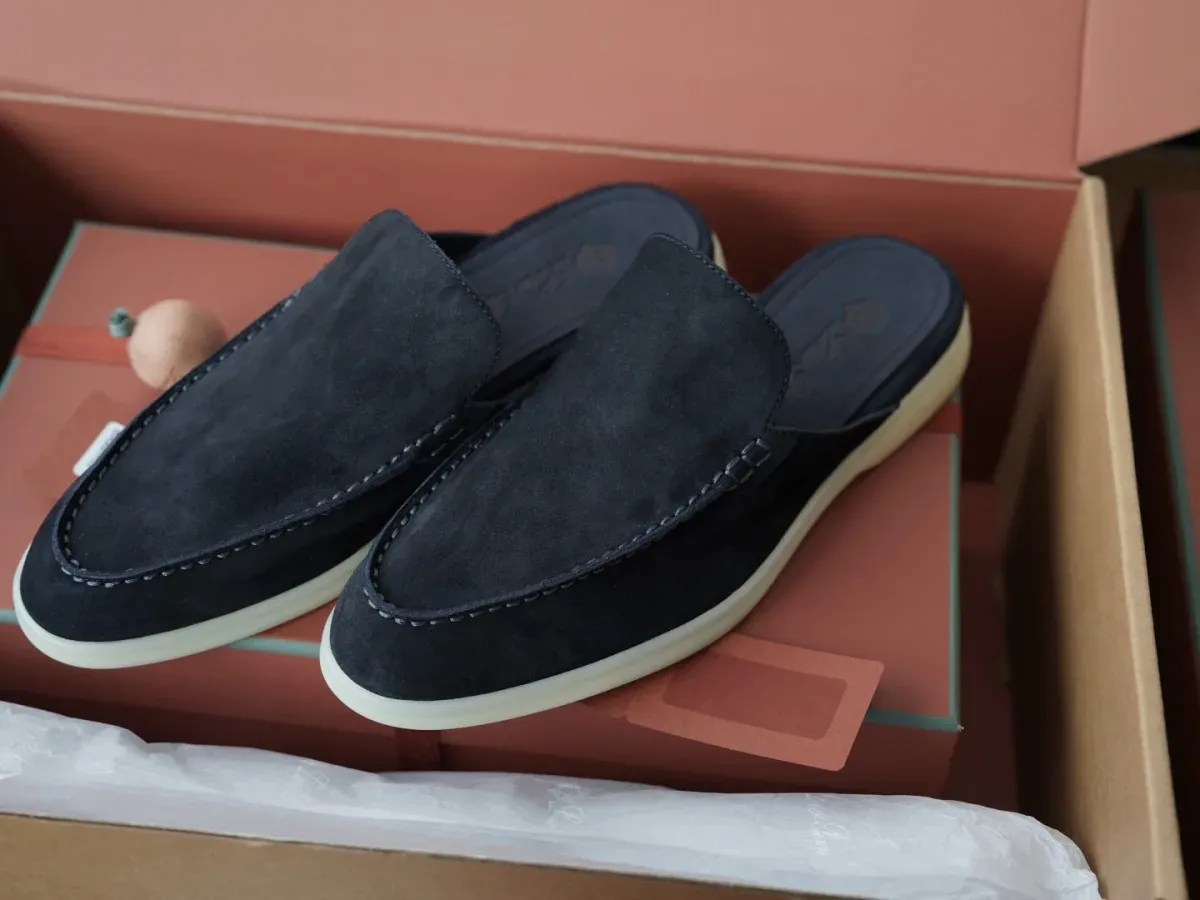 Loro Piana Alternative Babouche Walk Moccasins in White