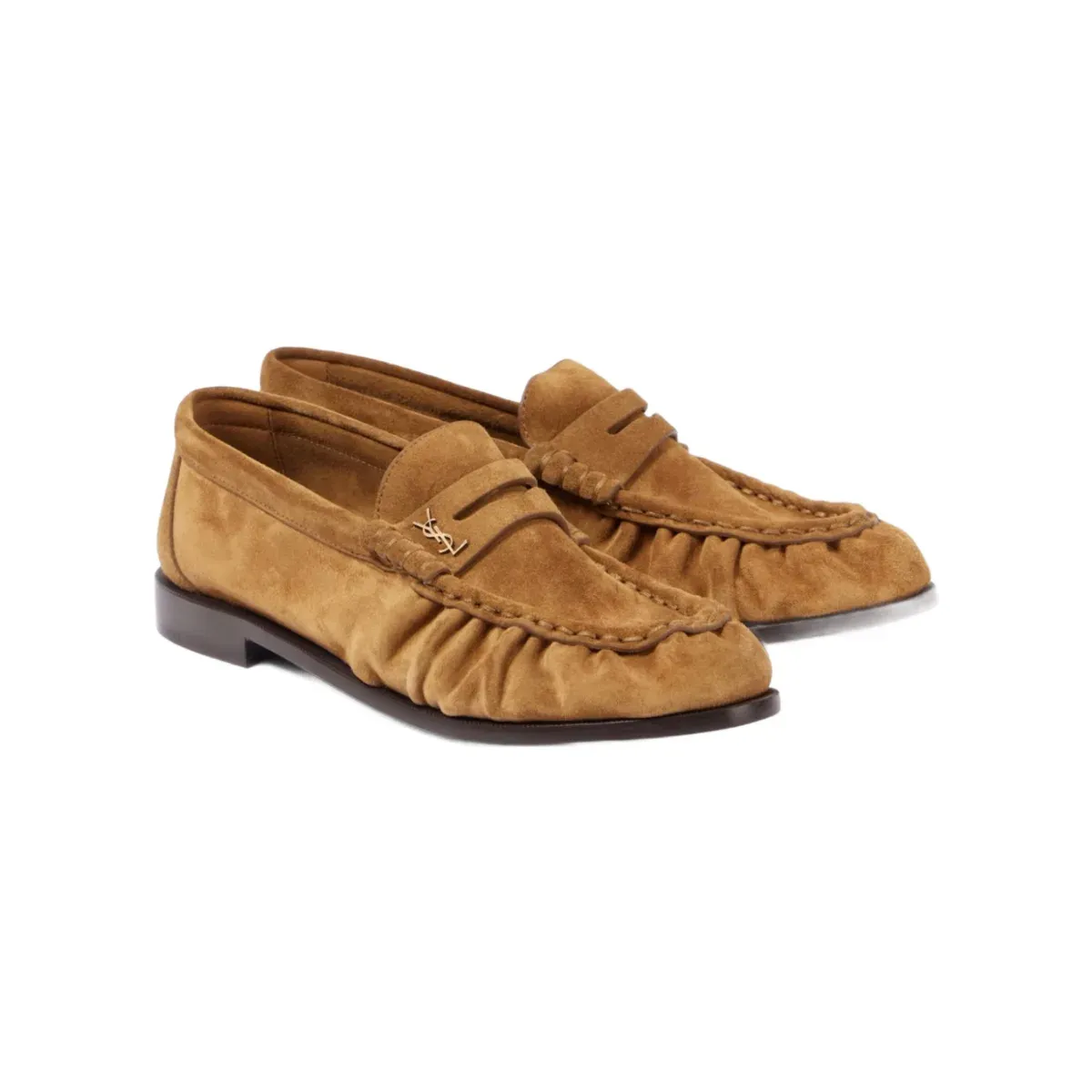 Saint Laurent Alternative Le Loafer suede penny loafers in 
