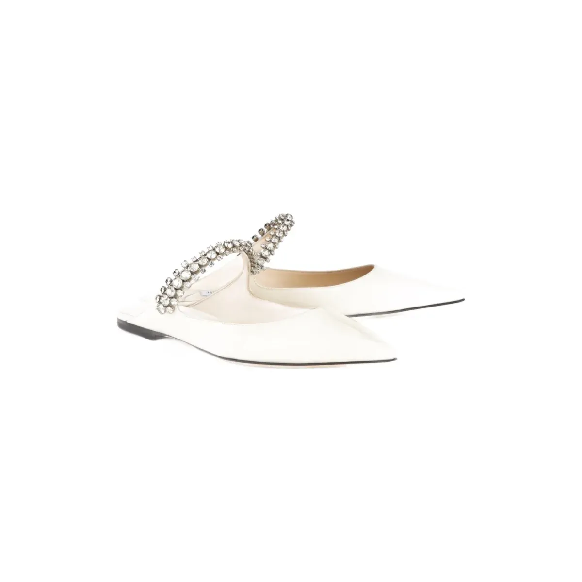 Jimmy Choo Alternative Bing flat mules in White