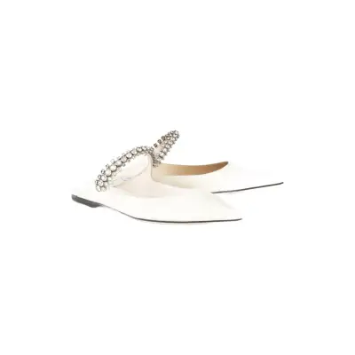 Jimmy Choo Alternative Bing flat mules in White