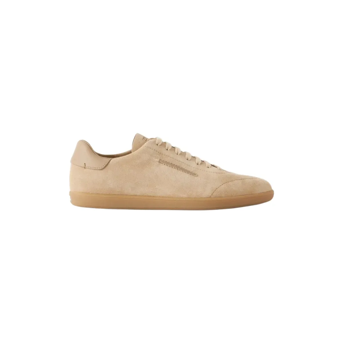Zegna Alternative Leather trimmed suede sneakers in Beige