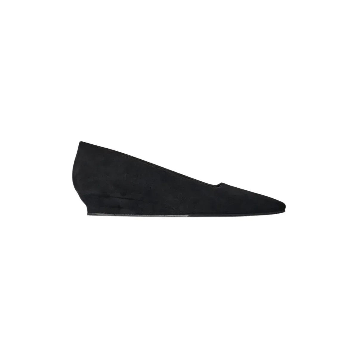 The Row Alternative June suede wedges in 