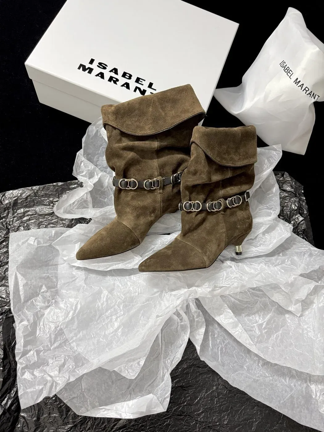 Isabel Marant Alternative Chain Chunky Boot in Red