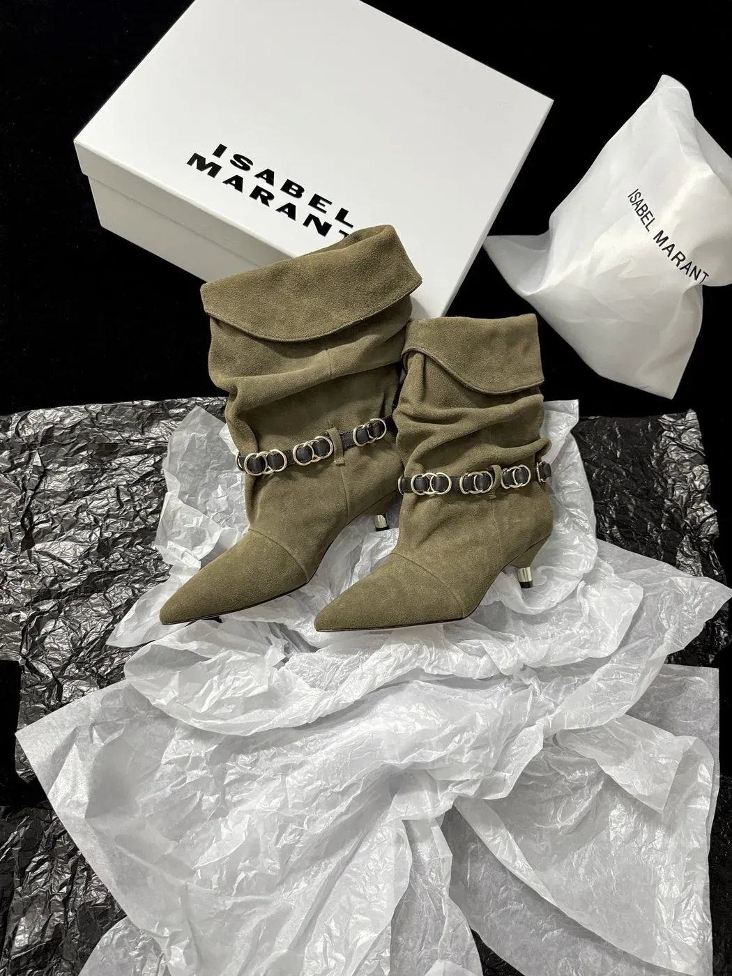 Isabel Marant Alternative Chain Chunky Boot in Pink
