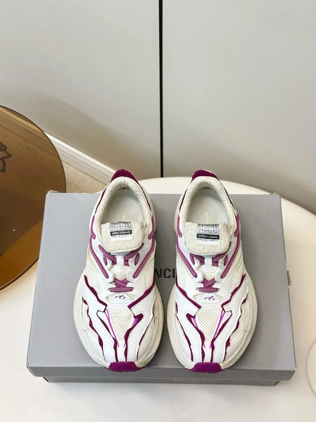 Balenciaga Alternative Jet Sneaker Dad Shoes in White
