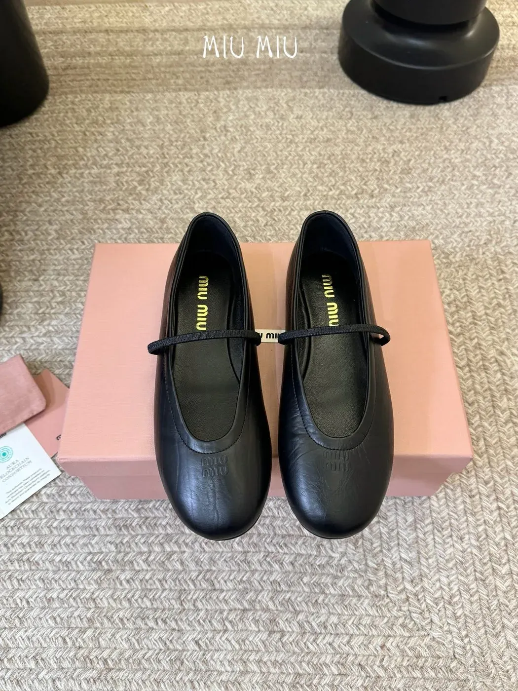Miu Miu Alternative Slip-on Ballet Flat in Black