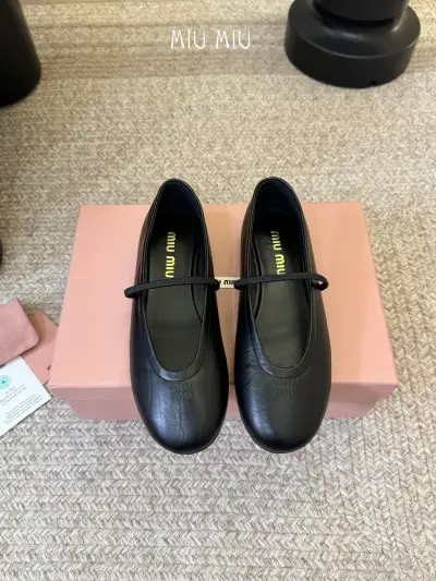 Miu Miu Alternative Slip-on Ballet Flat in Black