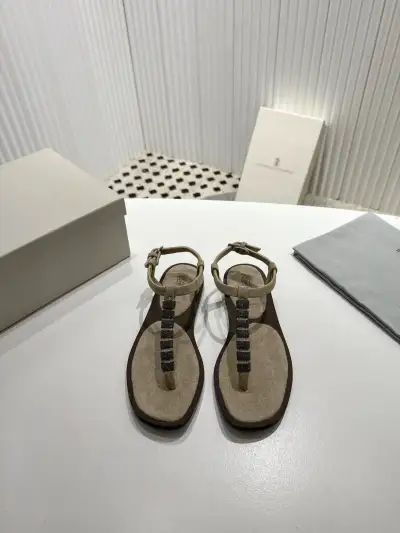 Brunello Cucinelli Alternative Chain Link Sandals in
