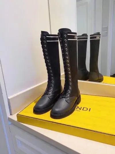 Fendi Alternative Rockoko Sock Boots in Black