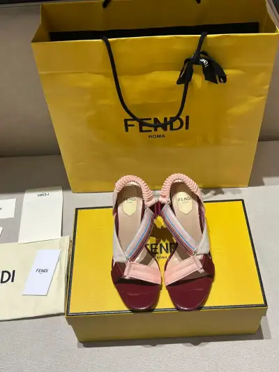 Fendi Alternative Colibri Heeled Sandals in