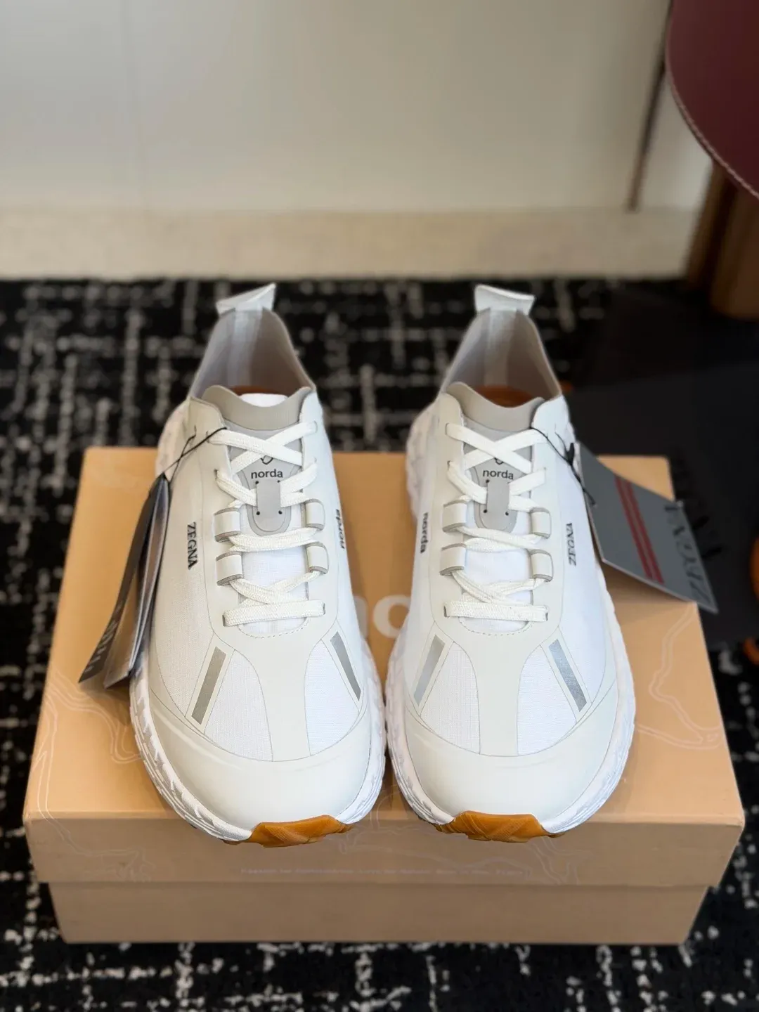 Zegna Alternative Triple Stitch Platform Sneakers in შავი