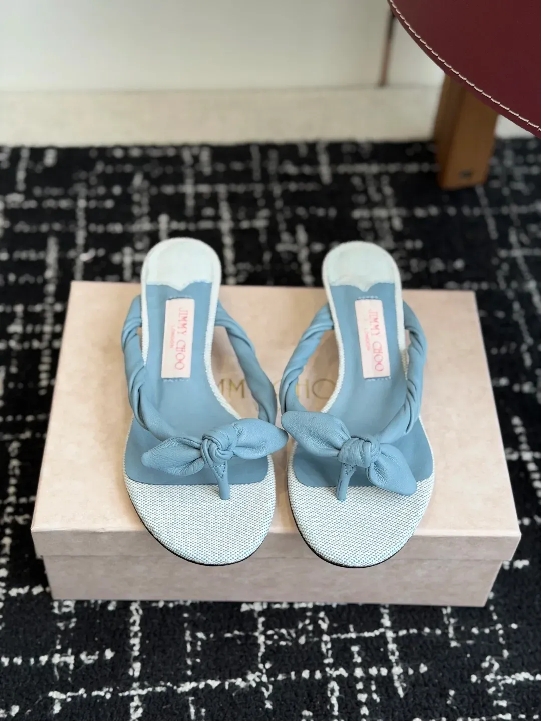 Jimmy Choo Alternative Bow Slide Sandals in 