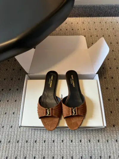Saint Laurent Alternative Buckle Sandals in