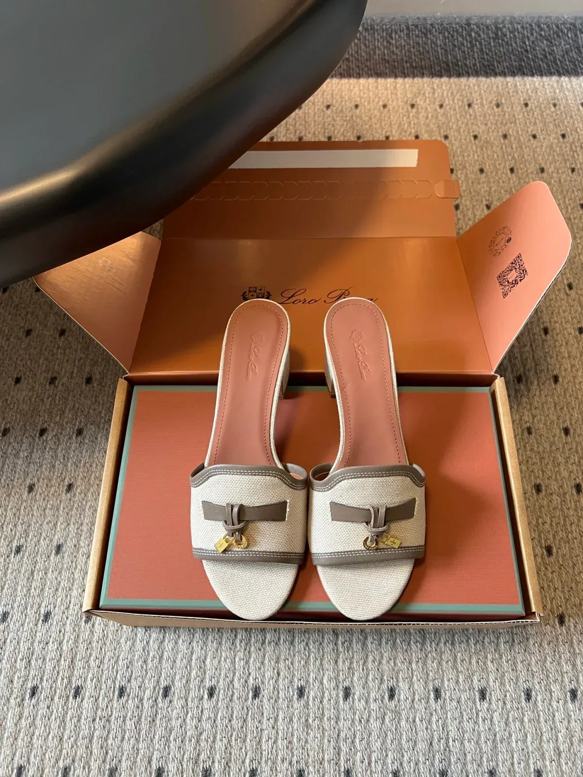 Loro Piana Alternative Chunky Heel Mule Sandals in 
