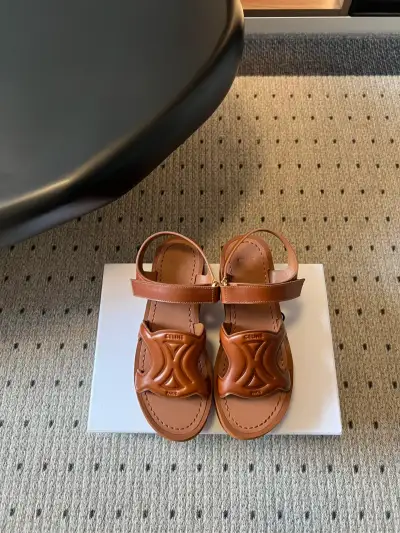 Celine Alternative Triomphe Platform Sandals in