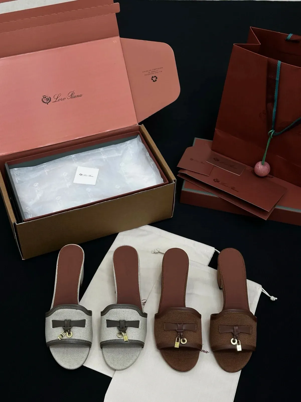 Loro Piana Alternative Charms Mule Sandals in 