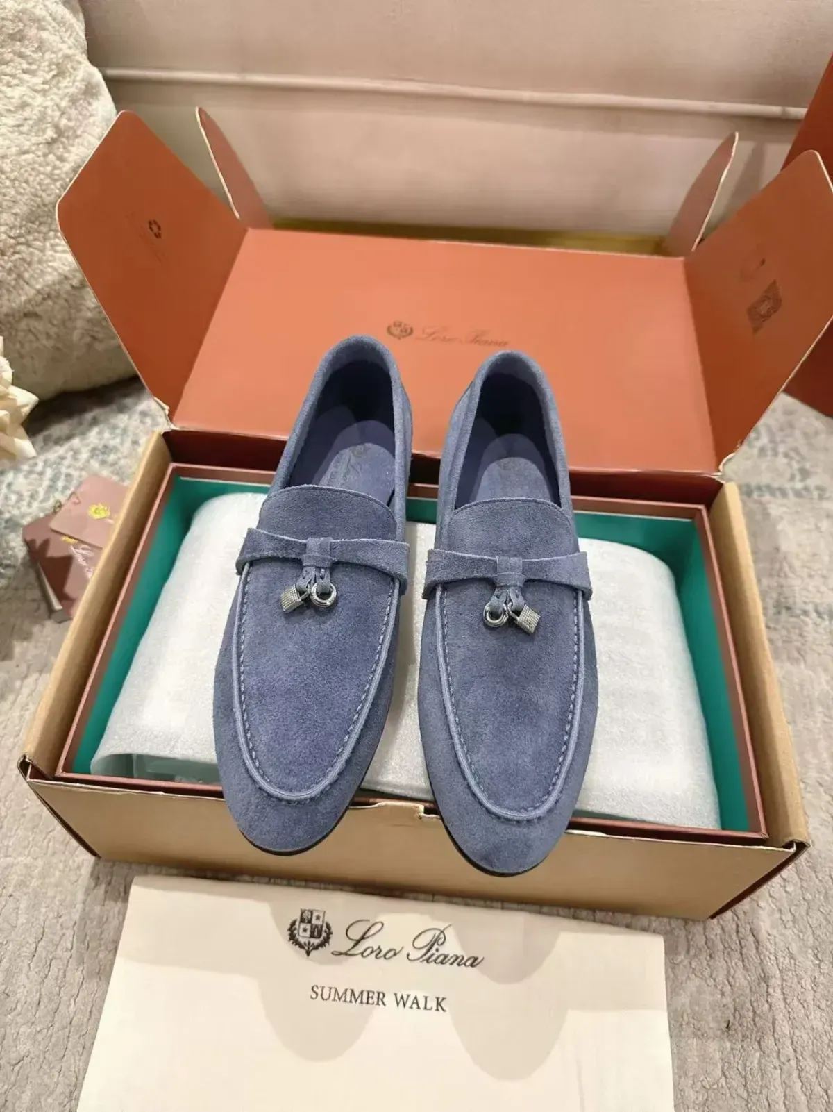 Loro Piana Alternative Suede Loafers in 