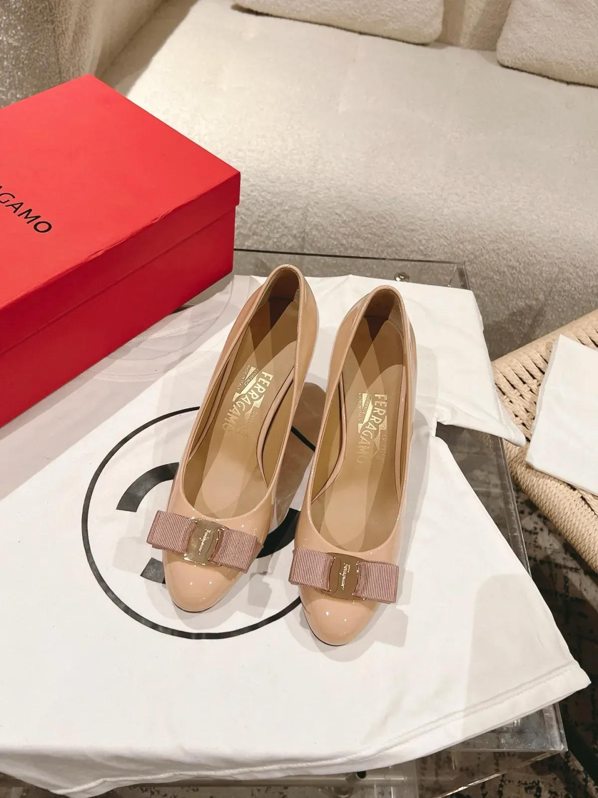 Salvatore Ferragamo Alternative Ferragamo Bow Heels in 