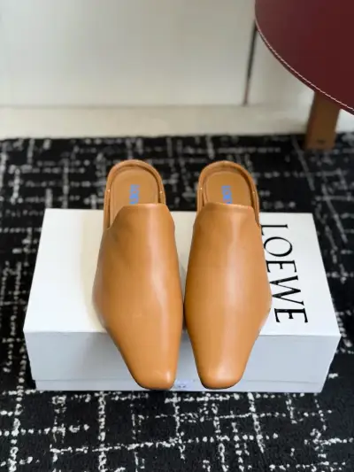Loewe Alternative Square-Toe Heel Mules in