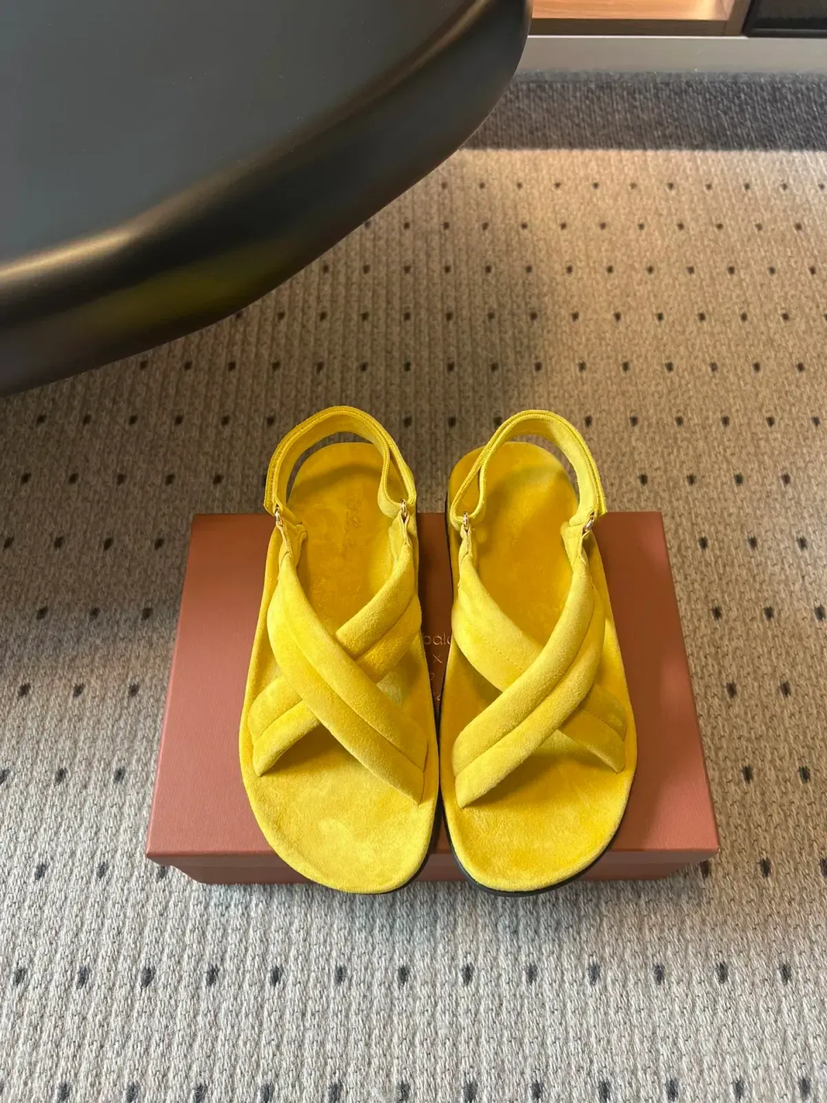 Loro Piana Alternative Crossover Suede Sandals in 