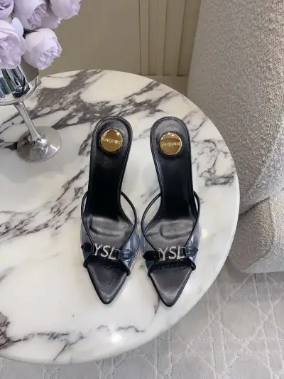 Saint Laurent Alternative Transparent Heel Sandals in