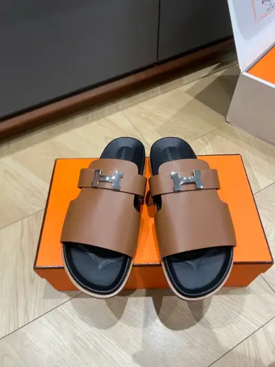 Hermès Alternative H Buckle Mules in