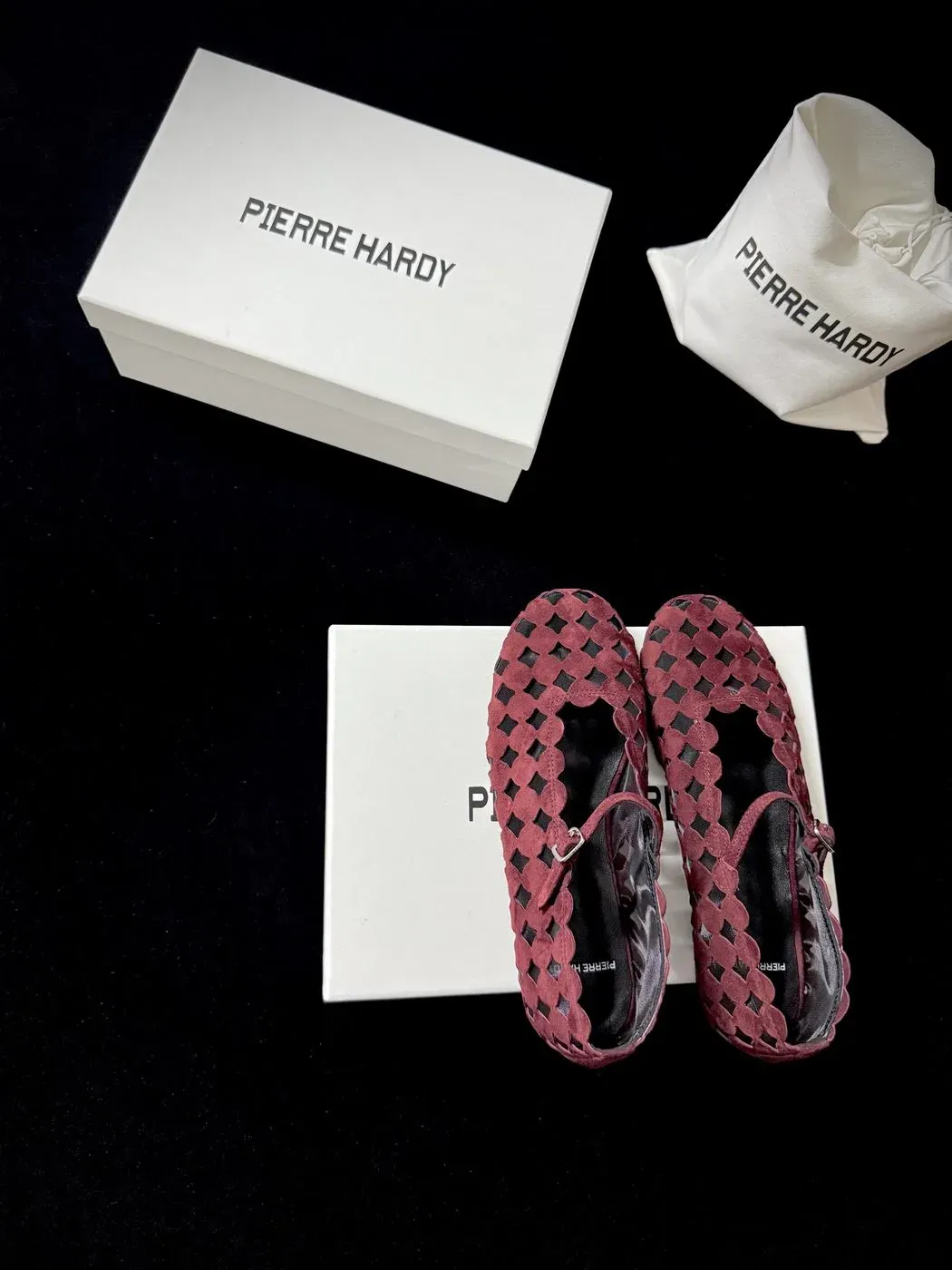Pierre Hardy Alternative Hollow Woven Mary Jane in Pink