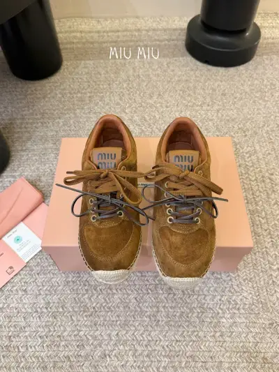 Miu Miu Alternative Woven Sneakers in