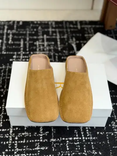 The Row Alternative Suede Mules in