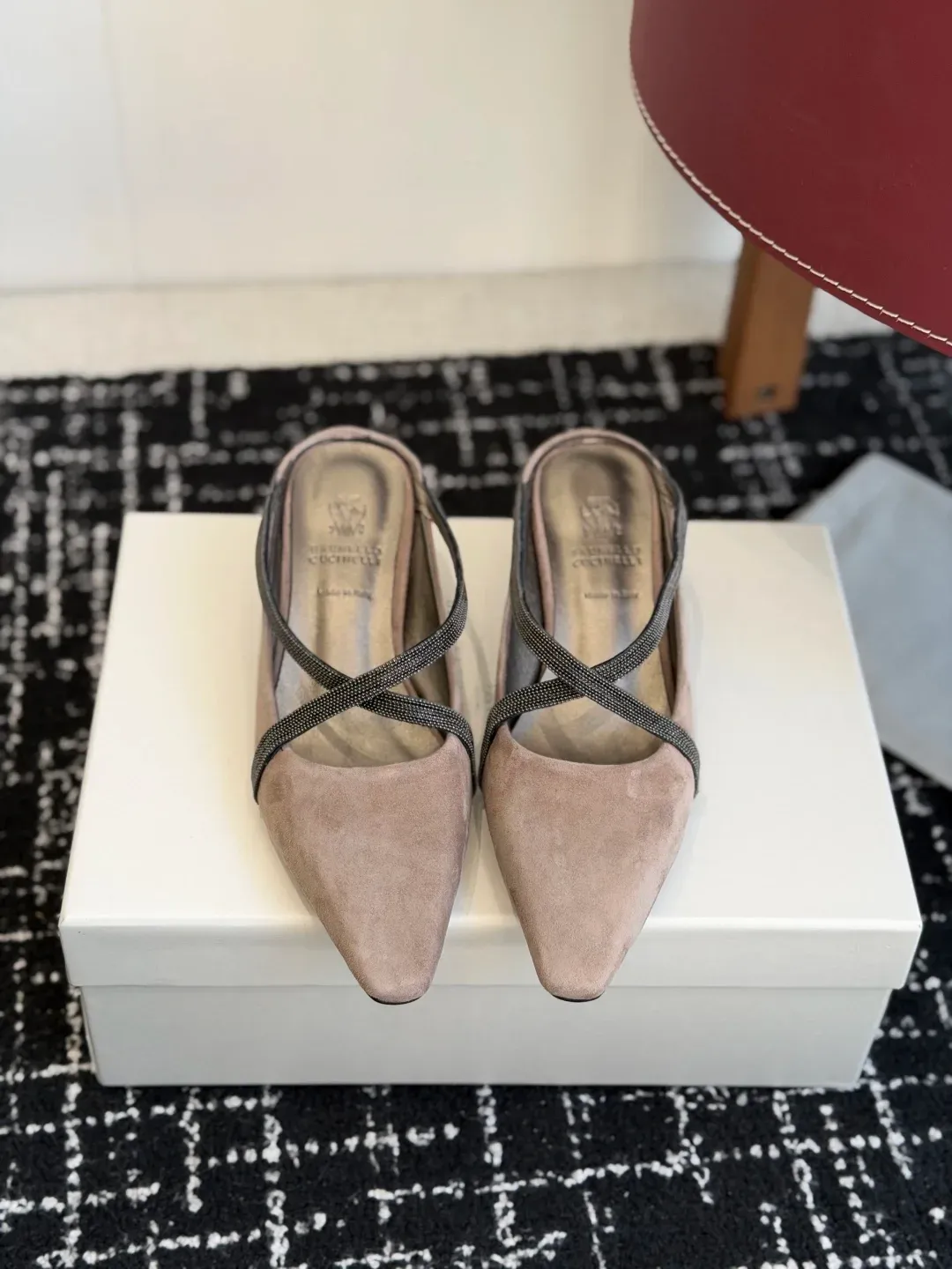 Brunello Cucinelli Alternative Square-Toe Heels in 