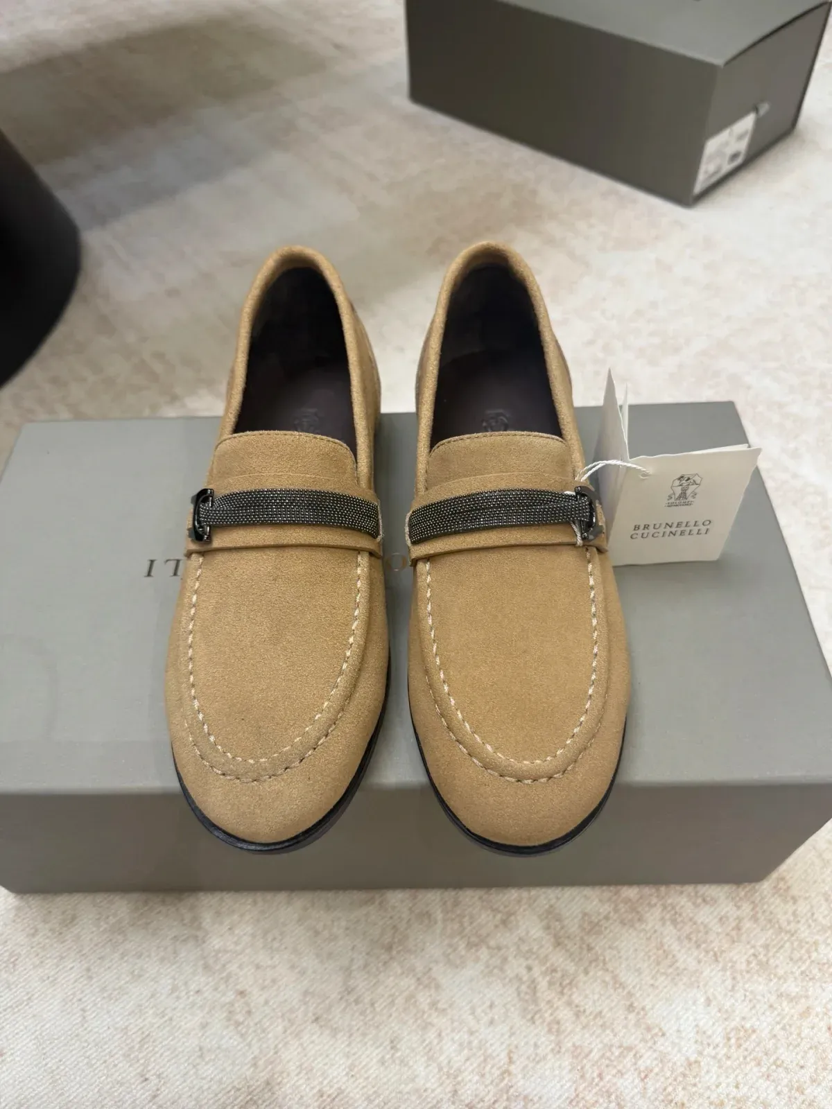 Brunello Cucinelli Alternative Chain Loafers in 