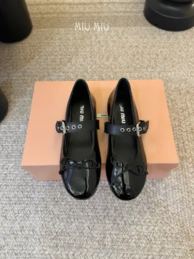 Miu Miu Alternative Patent Ballet Flats in