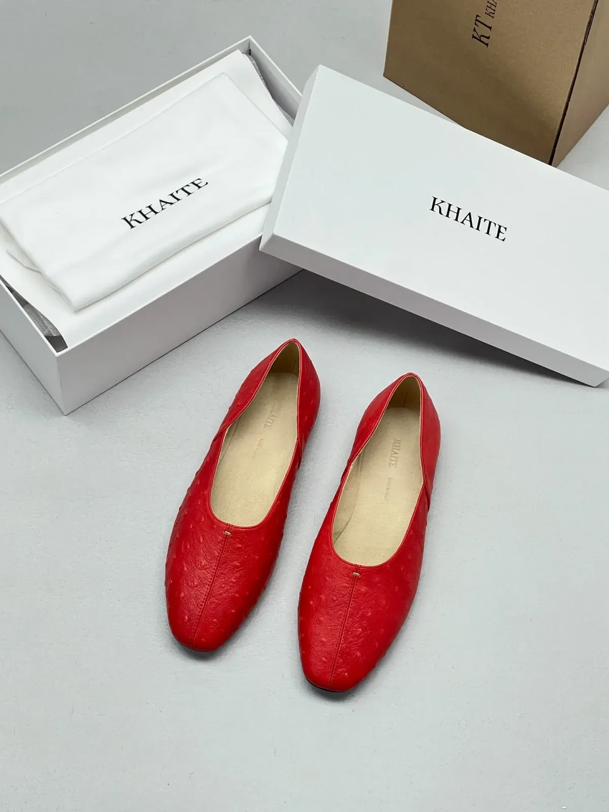 Khaite Alternative Slip-On Flats in წითელი
