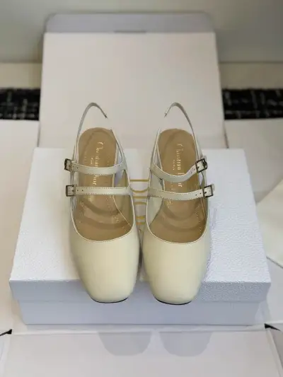Dior Alternative Backless Mary Jane Flats in