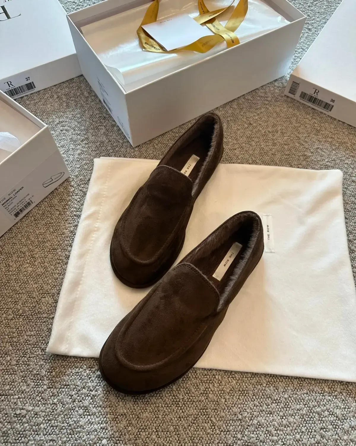 The Row Alternative Leather Loafers in ყავისფერი