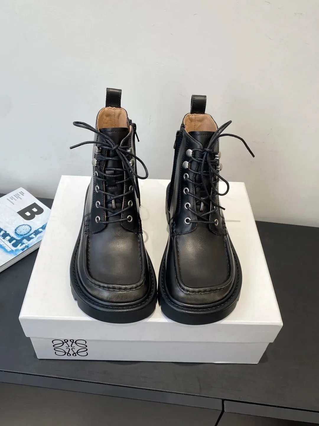 Loewe Alternative Square Toe Boots in 