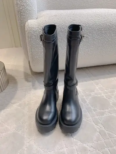 Dior Alternative Zip Platform Boots in