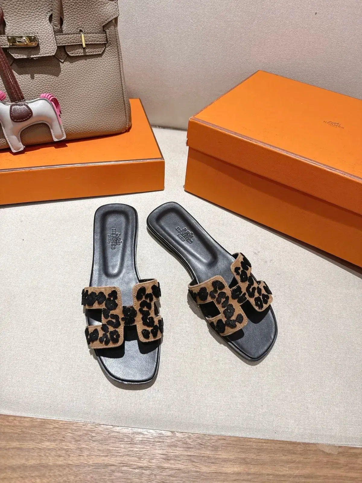 Hermès Alternative Oran Embroidered Sandals in 