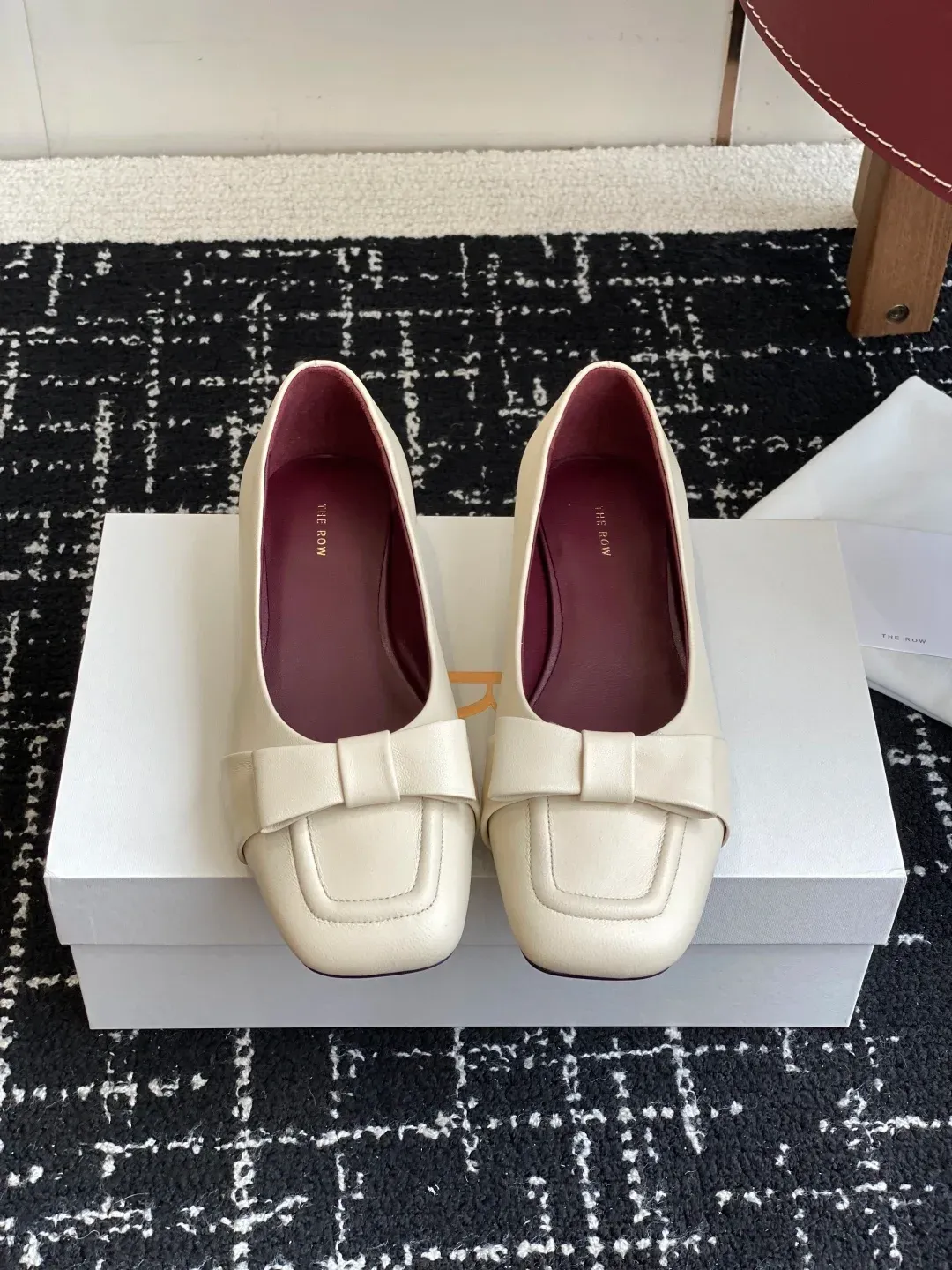 The Row Alternative Bow Mary Janes in 