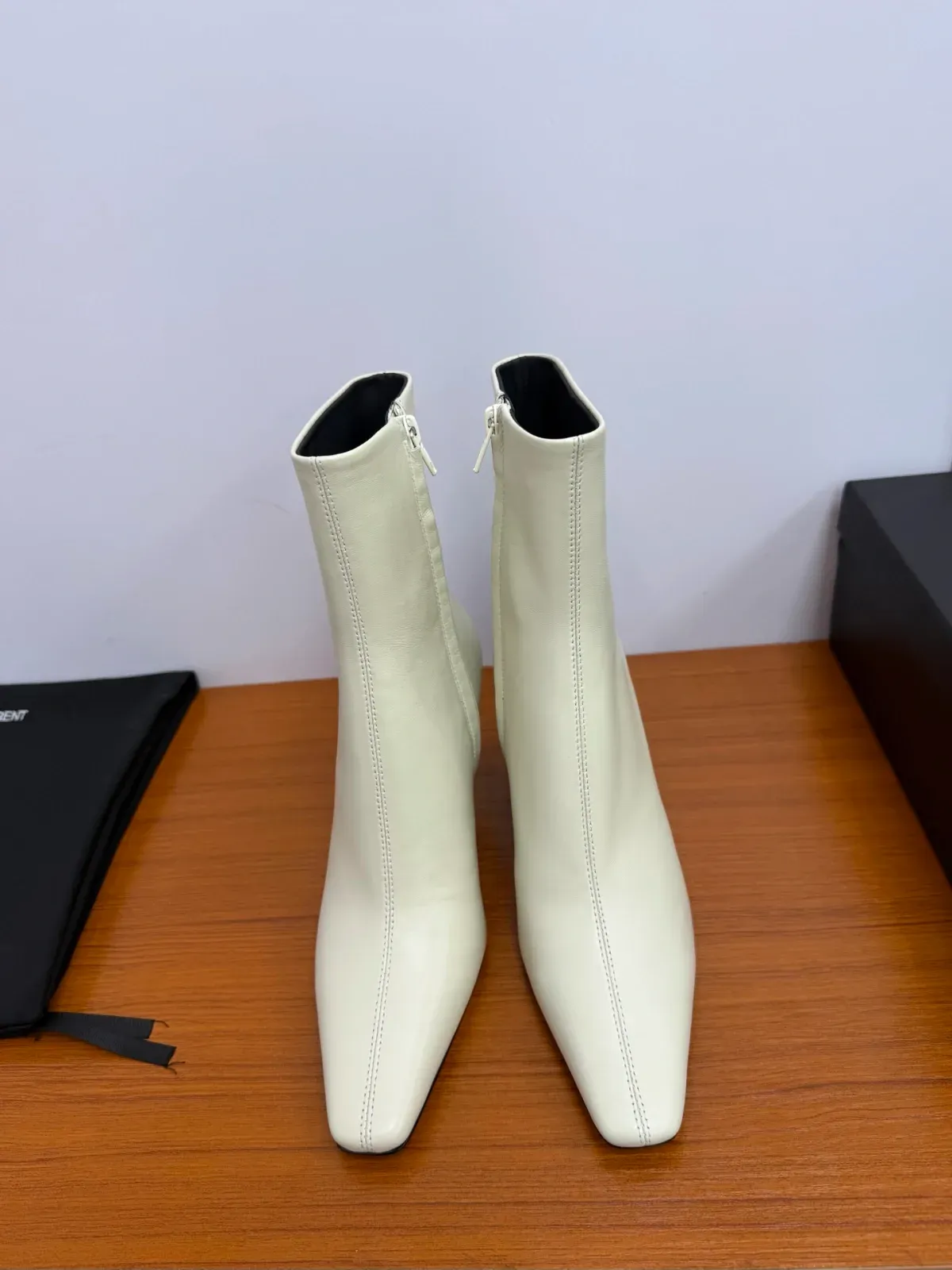 Saint Laurent Alternative Side-Zip Ankle Boots in 