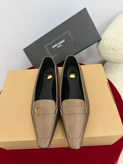 Saint Laurent Alternative Square-Toe Flats in