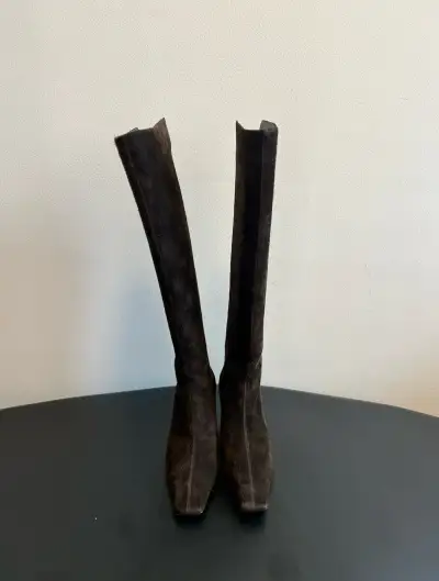 Khaite Alternative Square-Toe Boots in