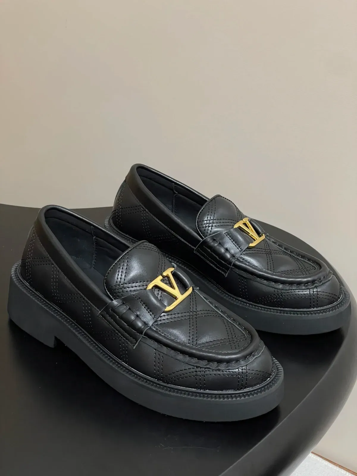 Valentino Alternative Quilted Loafers in 