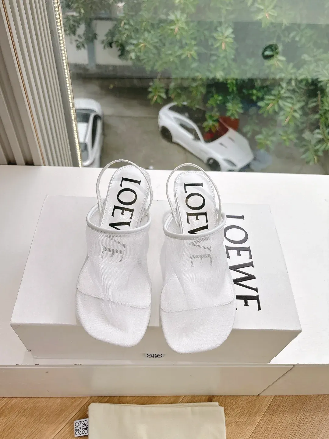 Loewe Alternative Mesh Slide Sandals in 