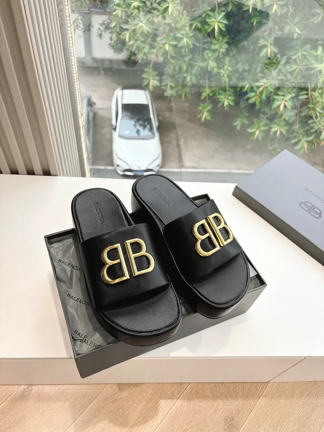 Balenciaga Alternative Slides in 