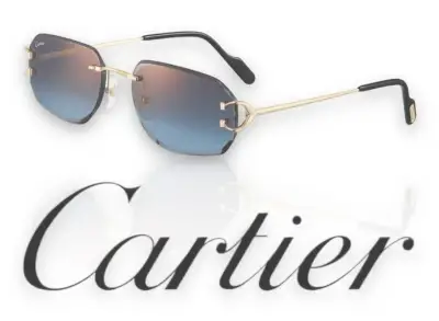 Cartier Alternative De Cartier Sunglasses in ოქროსფერი